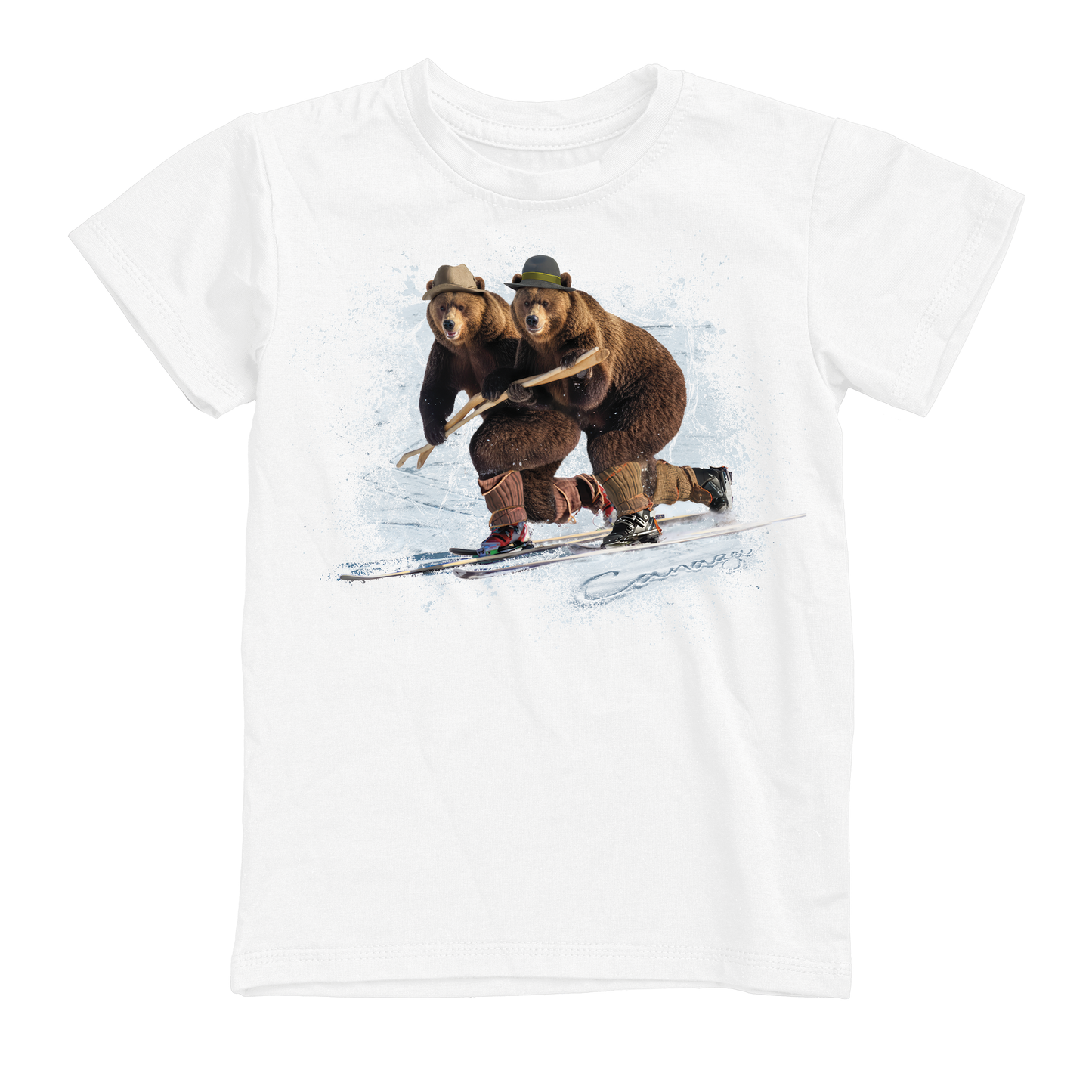 T-shirt uomo BEAR-082-M-BIANCO