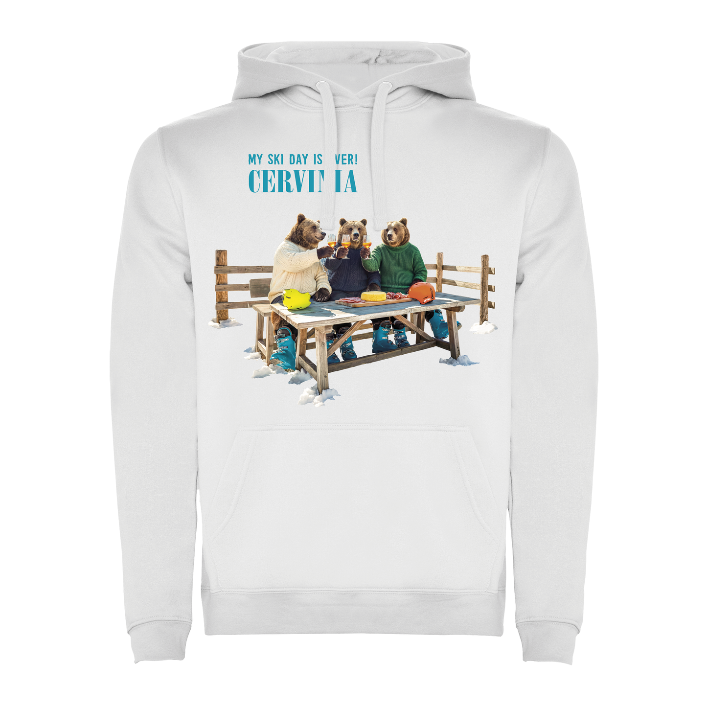 Felpa uomo BEAR-084-M-FE-BIANCO