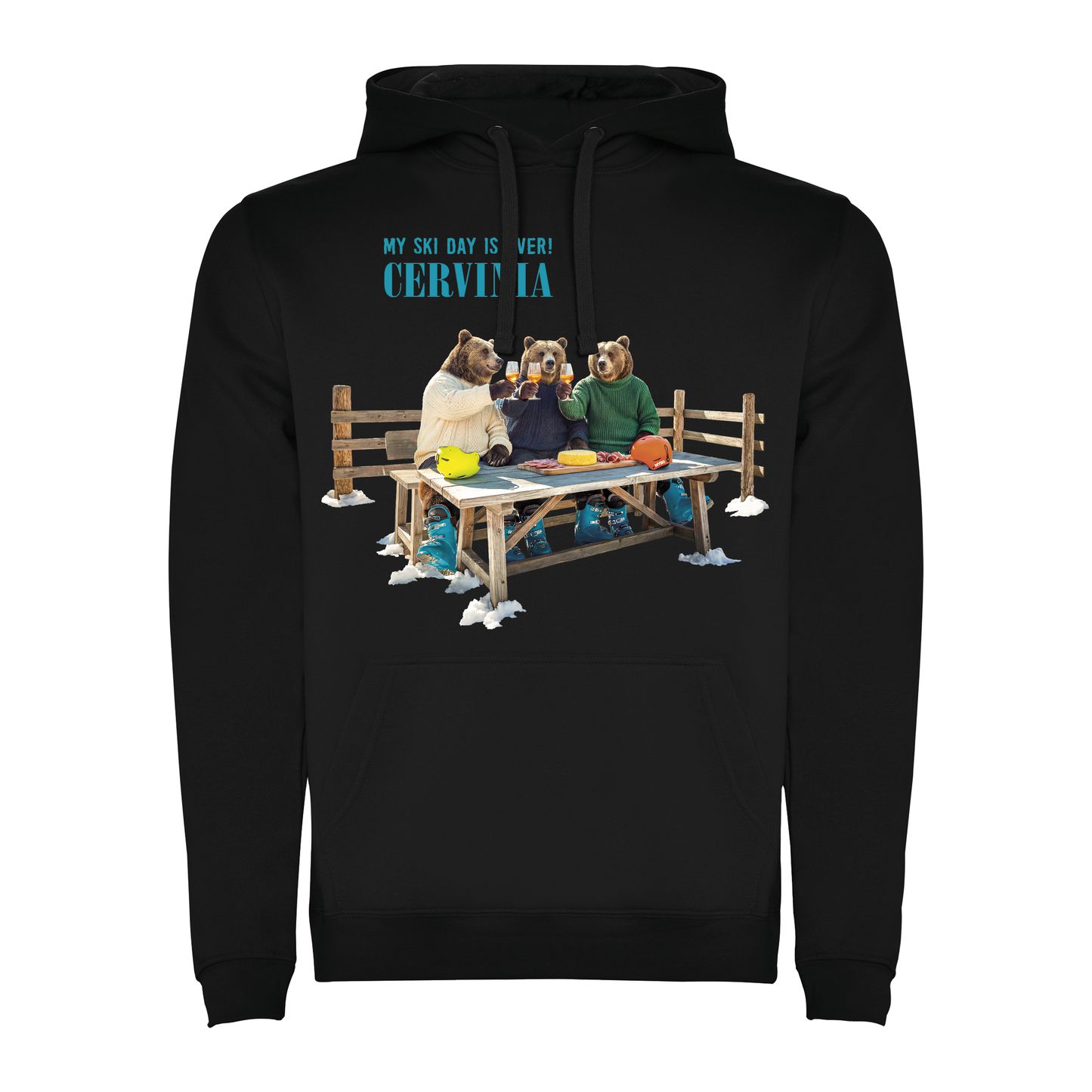 Felpa uomo BEAR-084-M-FE-NERO