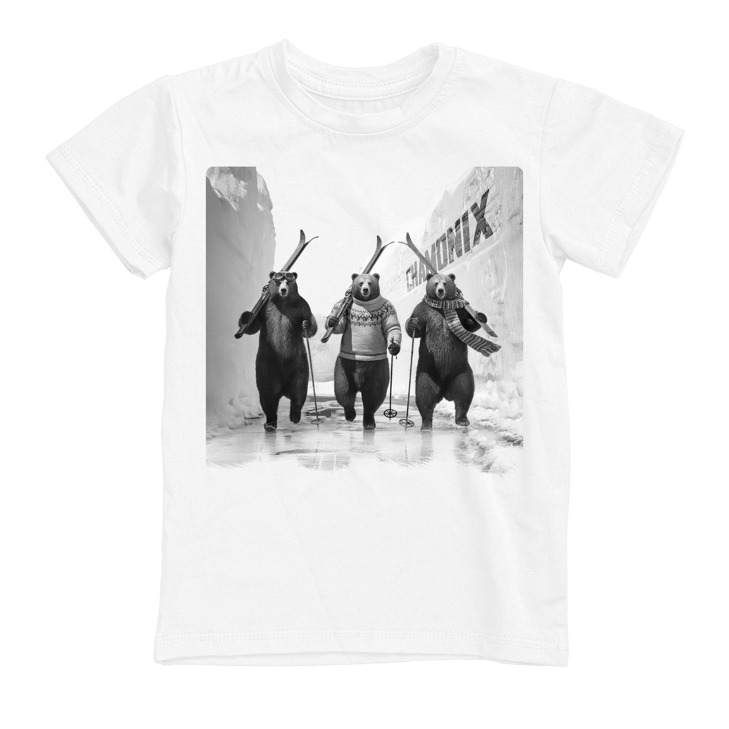 T-shirt uomo BEAR-085-M-BIANCO
