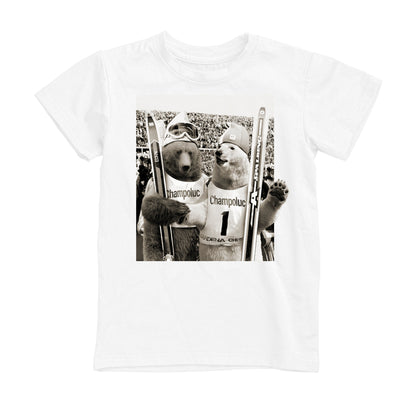 T-SHIRT UOMO BEAR-100-M BIANCO