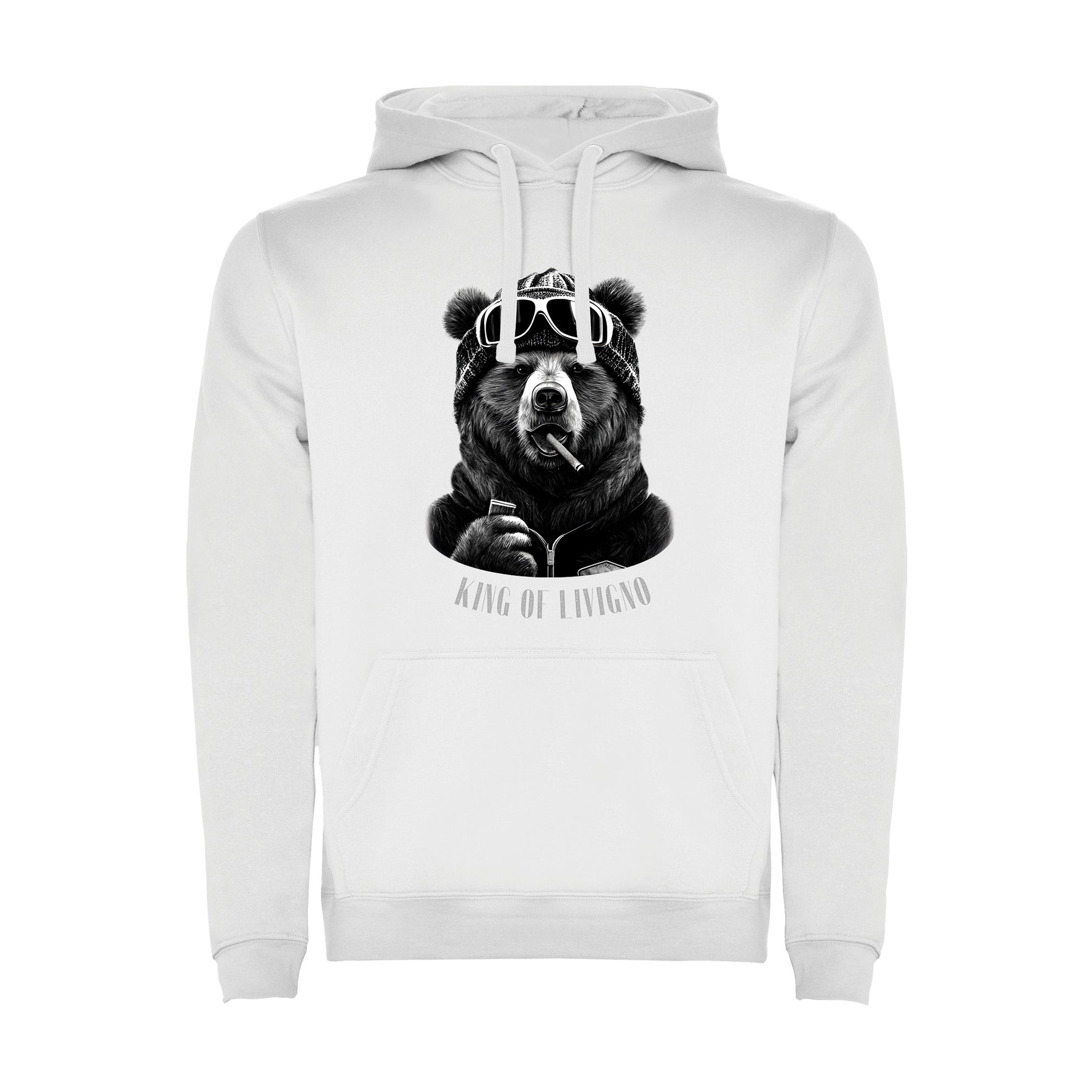FELPA UOMO BEAR-103-M-FE BIANCO