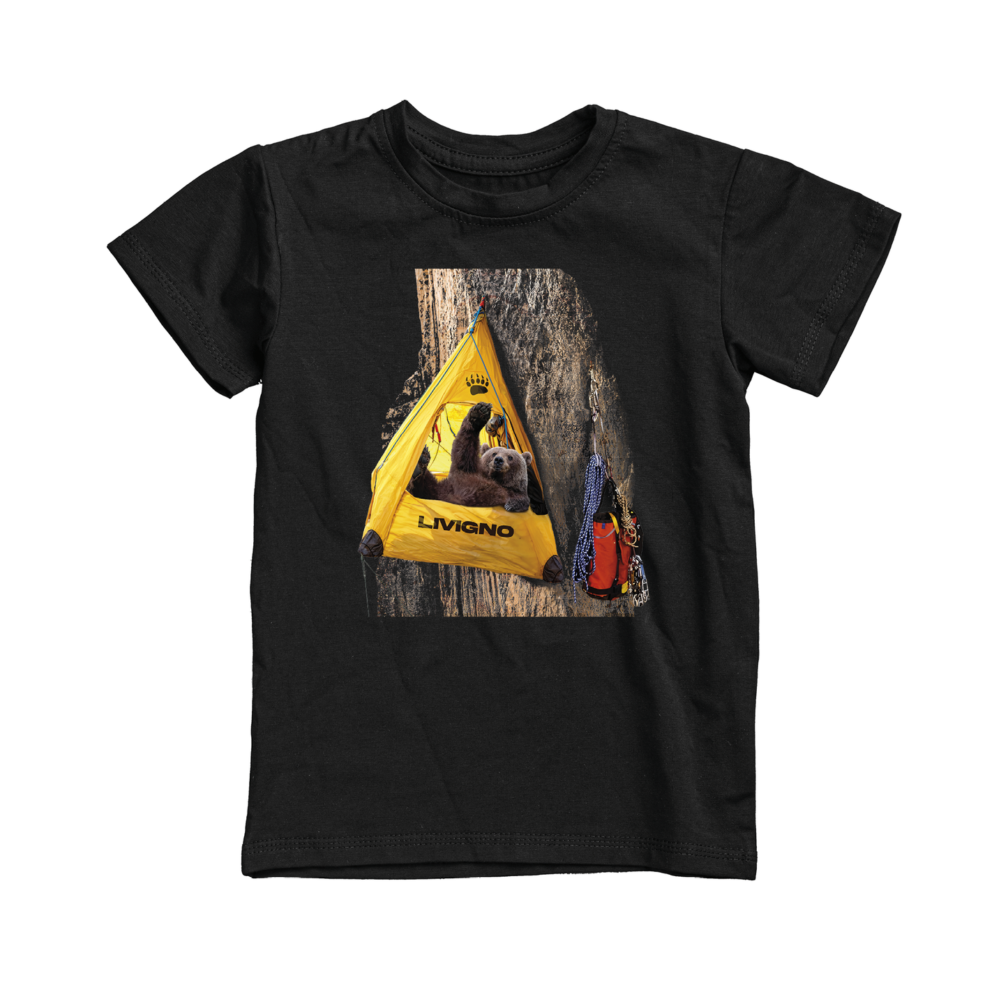 T-shirt bambino BEAR-120-JM NERO