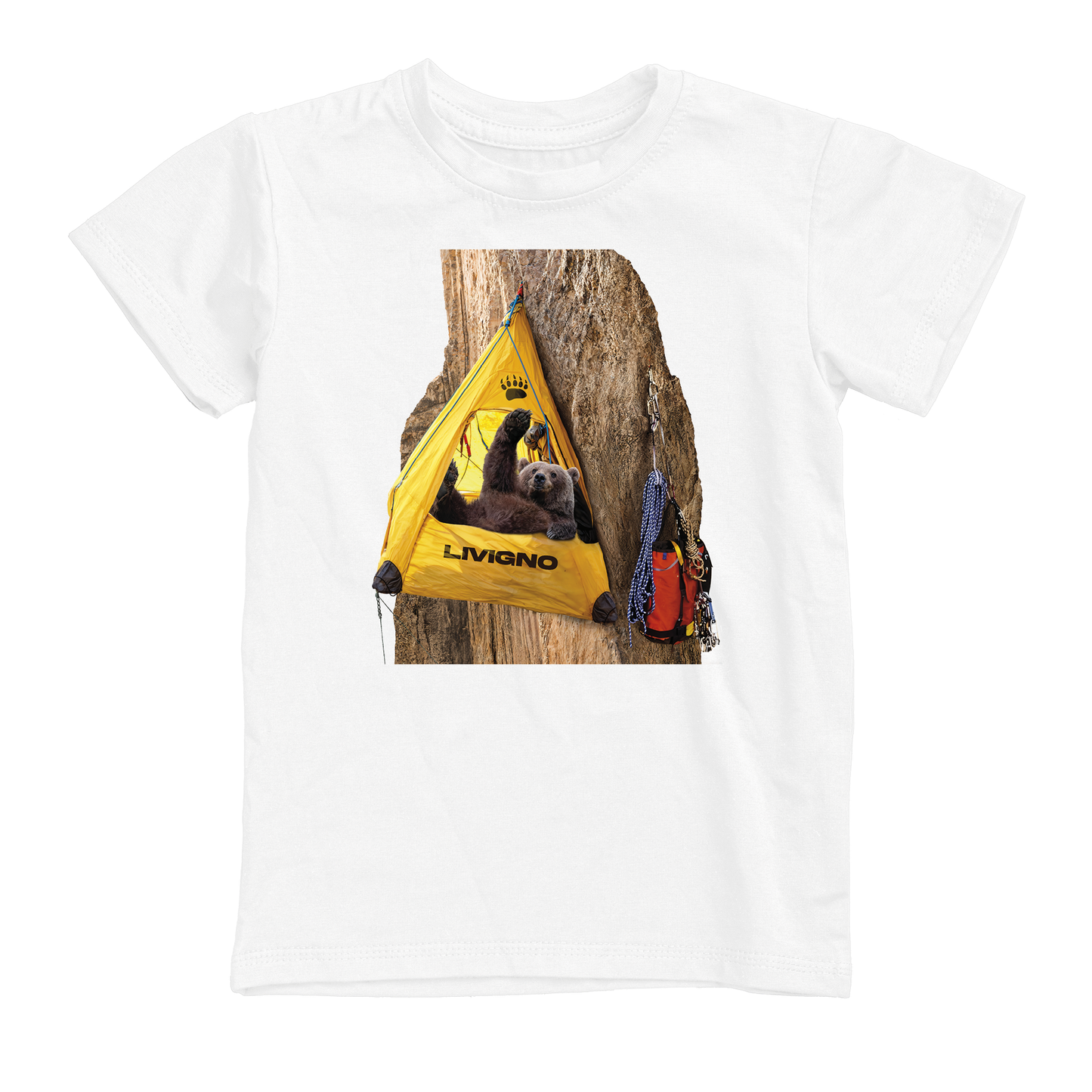 T-shirt uomo BEAR-120-M-BIANCO