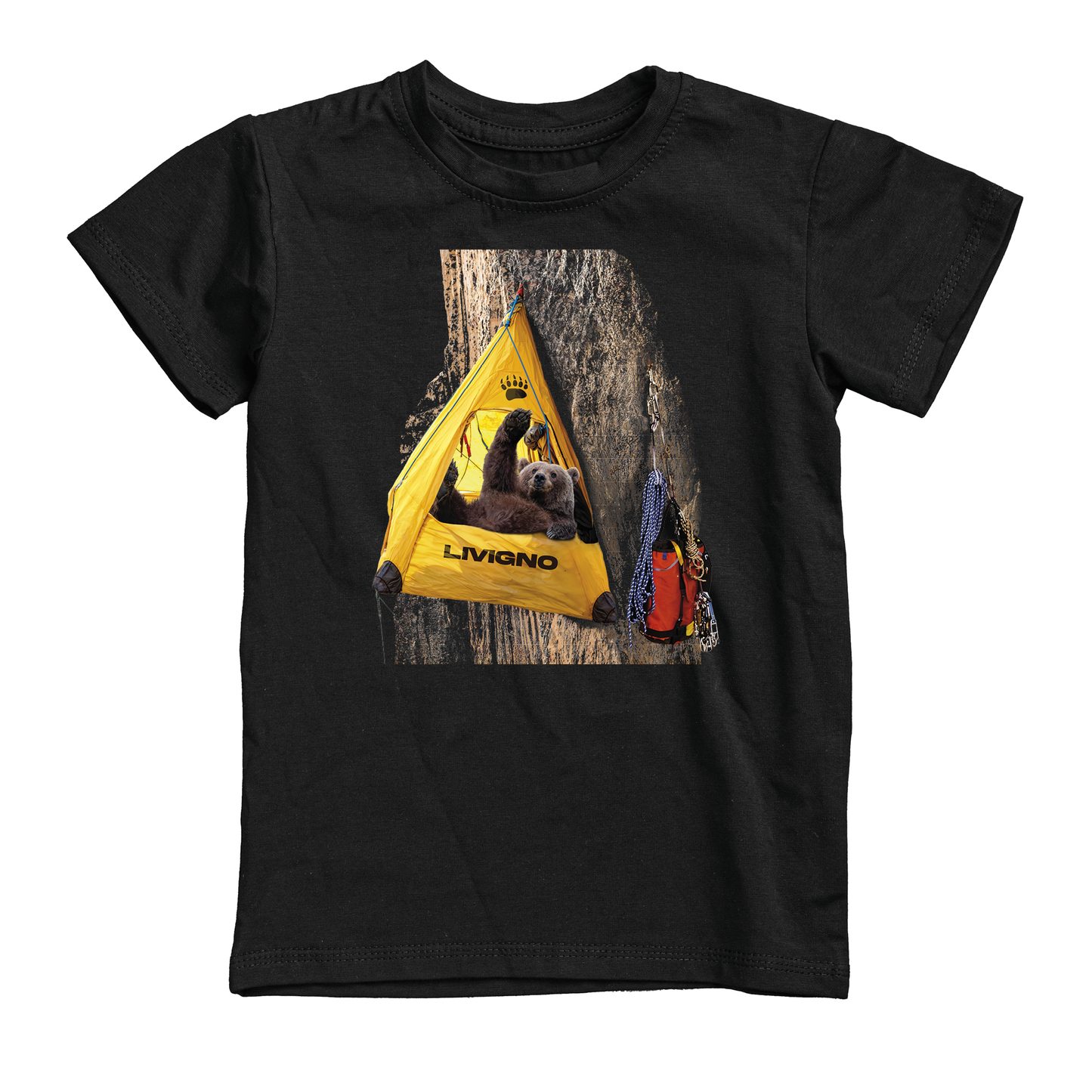 T-shirt uomo BEAR-120-M-NERO