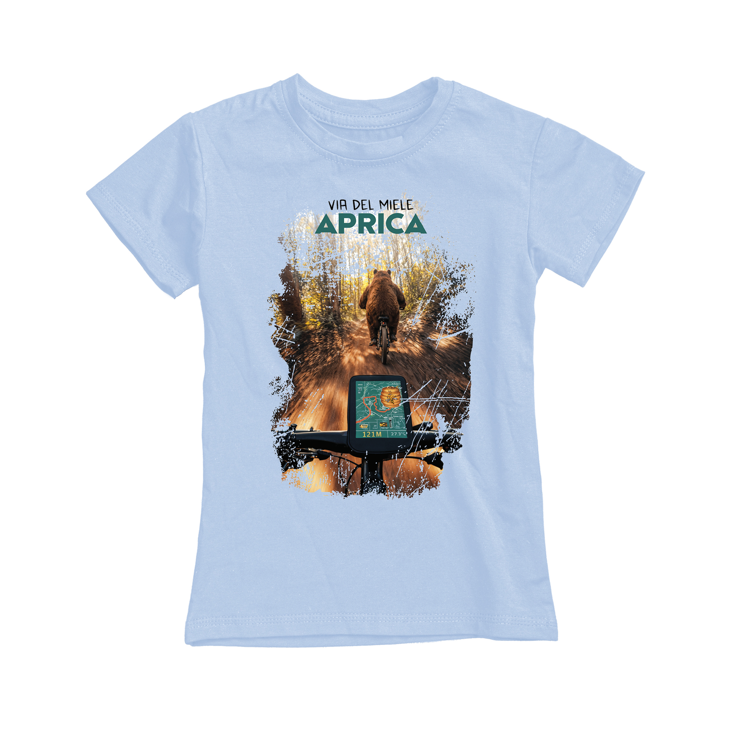 T-shirt bambino BEAR-121-JM AZZURRO