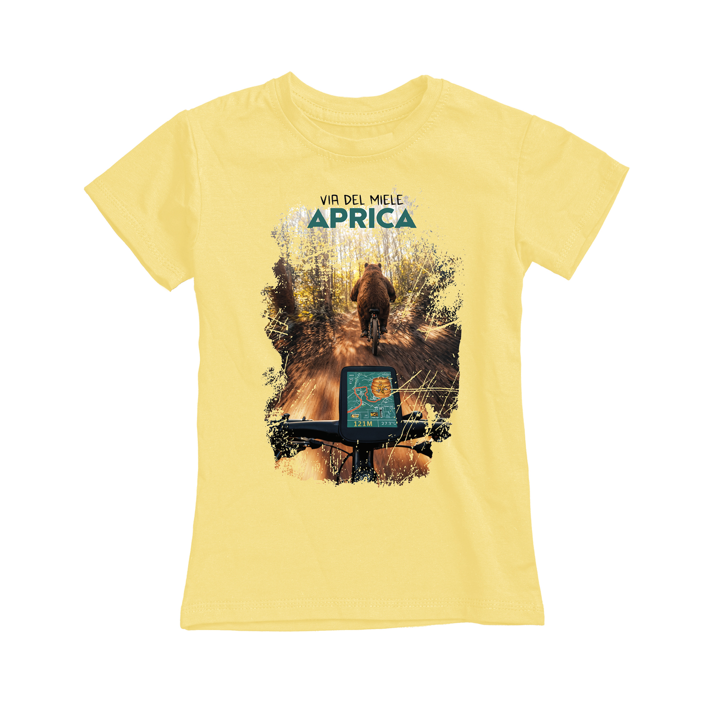 T-shirt bambino BEAR-121-JM GIALLO