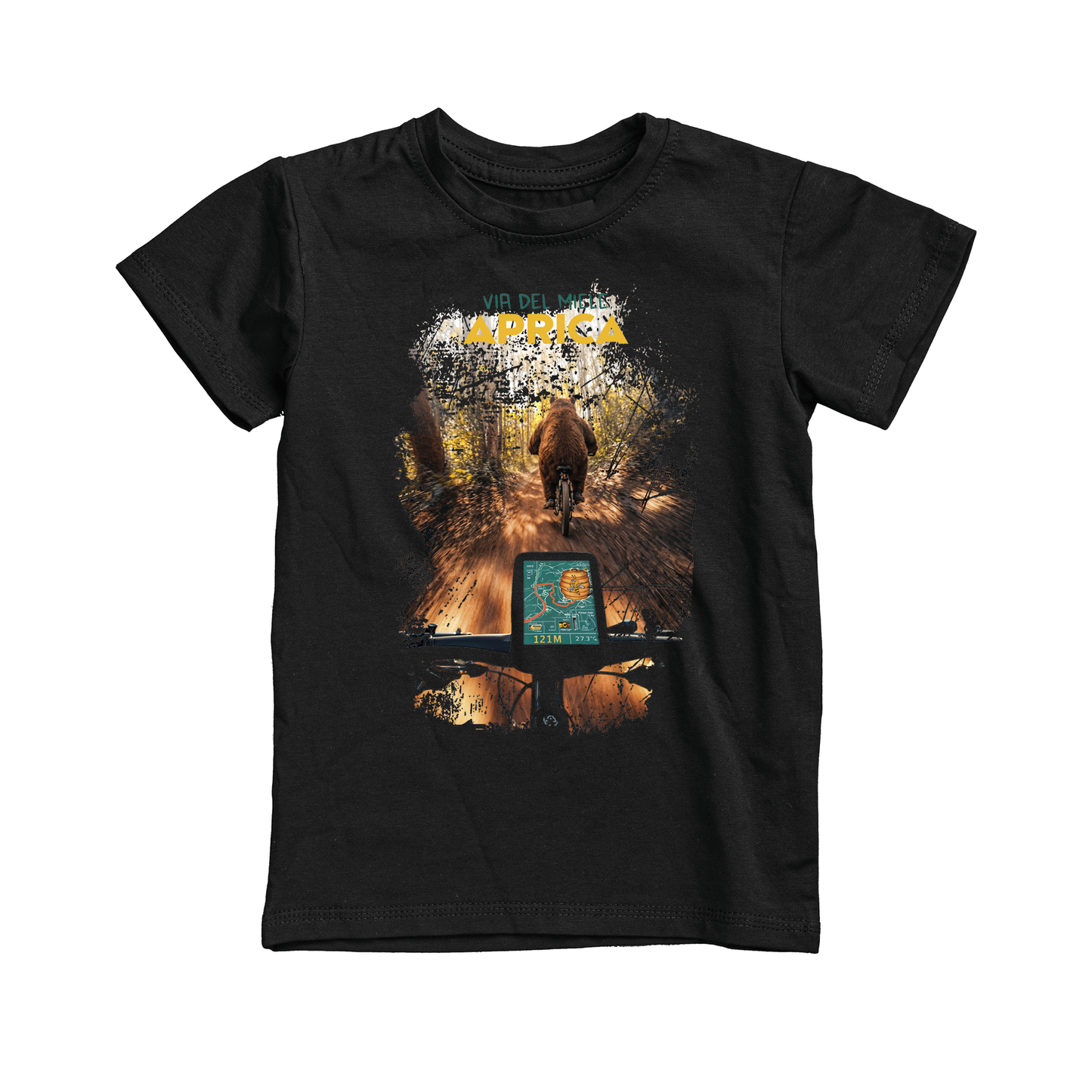 T-shirt bambino BEAR-121-JM NERO