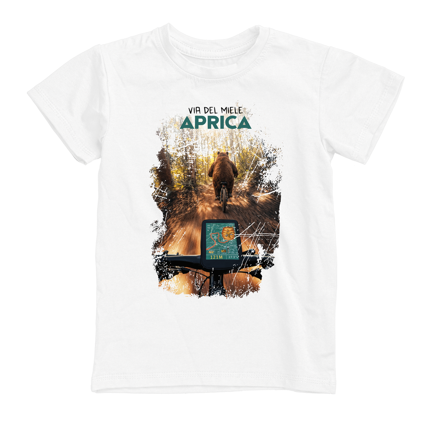 T-shirt uomo BEAR-121-M-BIANCO