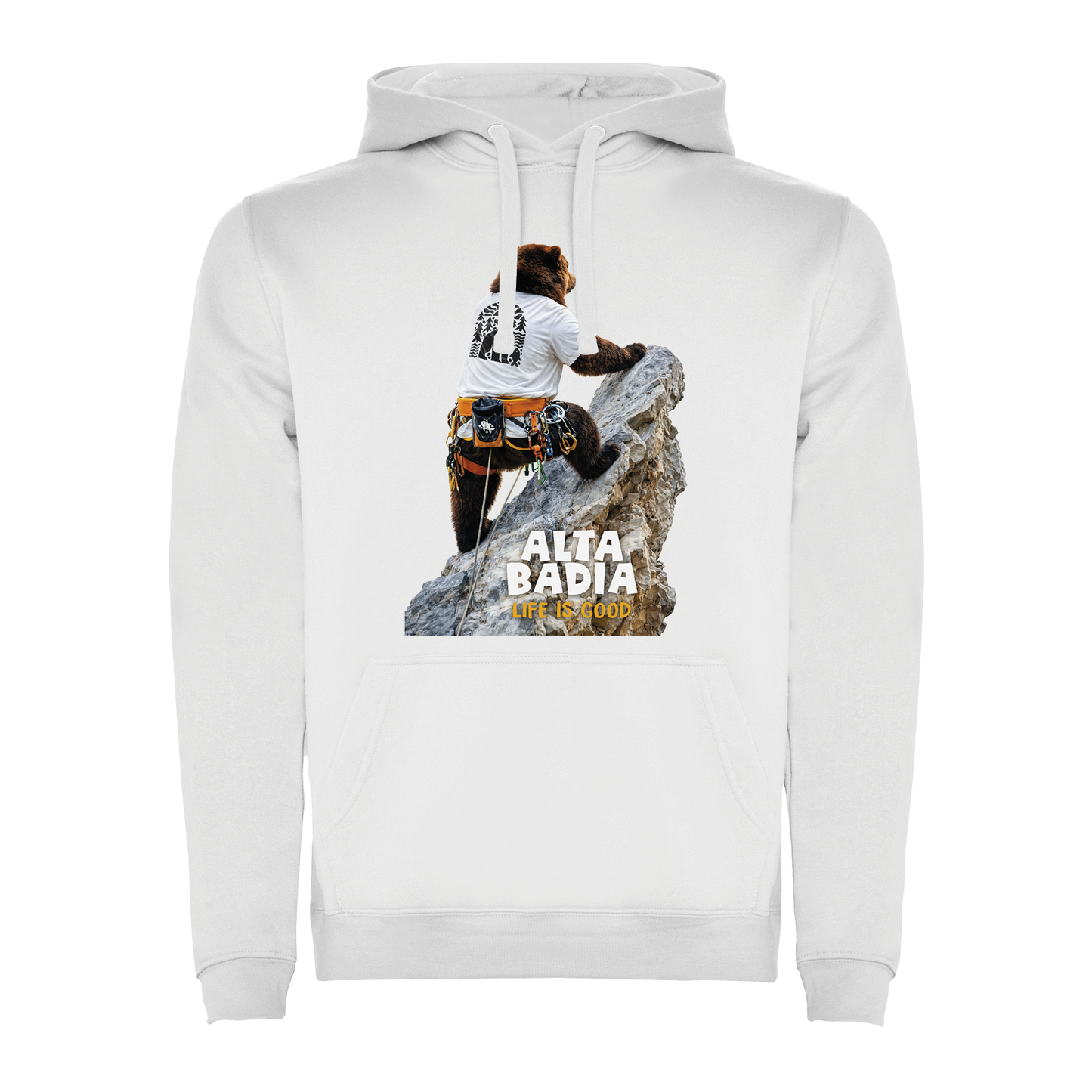 Felpa uomo BEAR-122-M-FE BIANCO