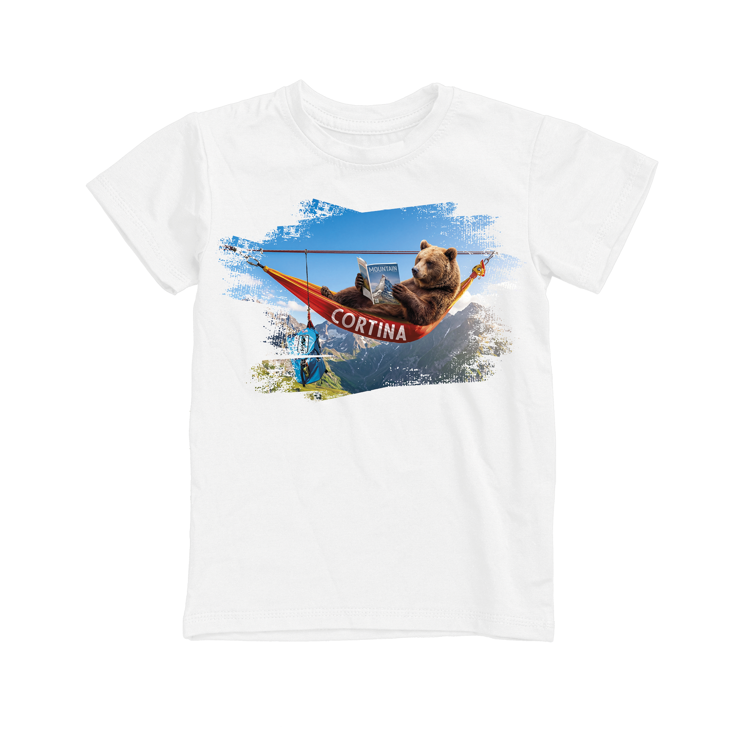 T-shirt bambino BEAR-123-JM BIANCO