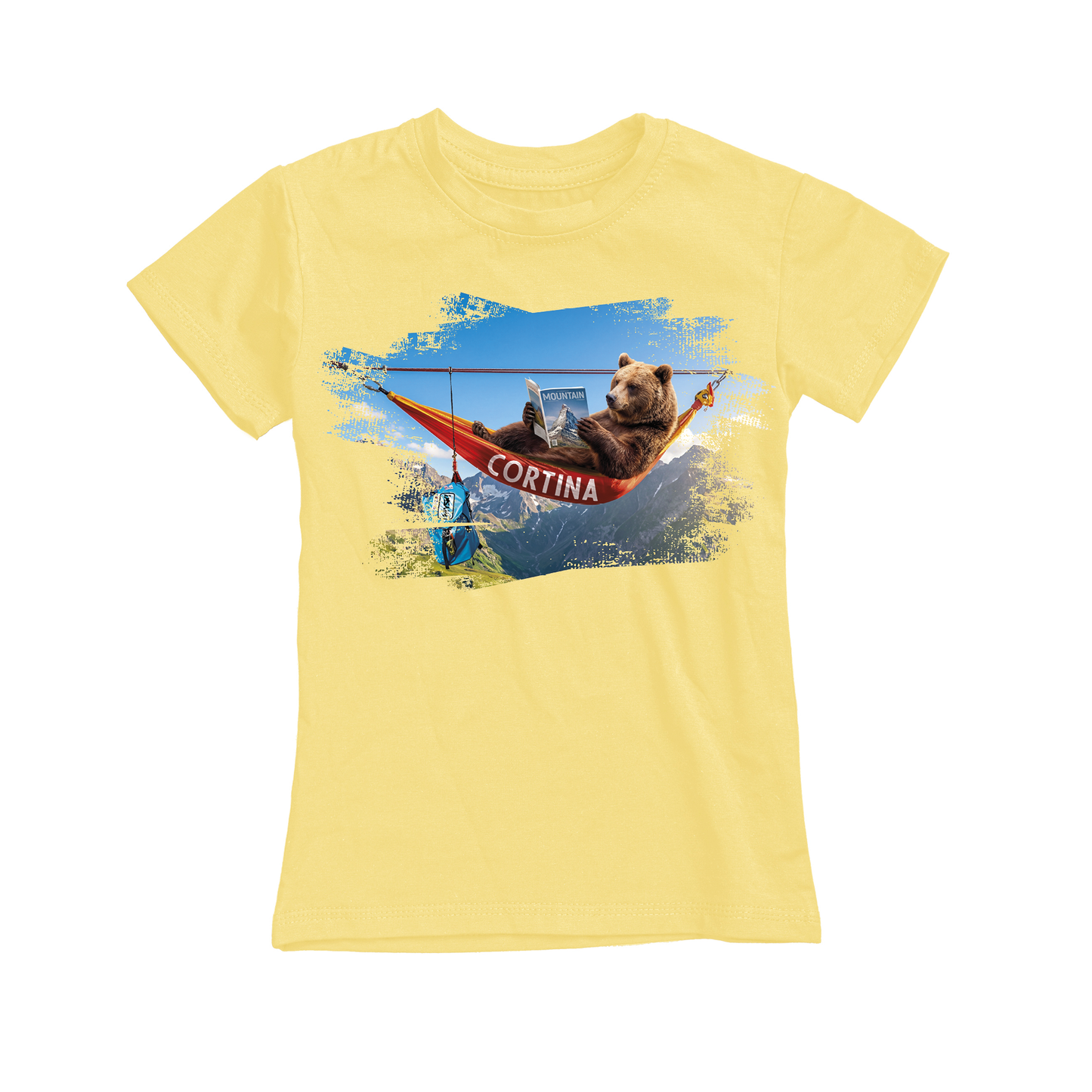 T-shirt bambino BEAR-123-JM GIALLO