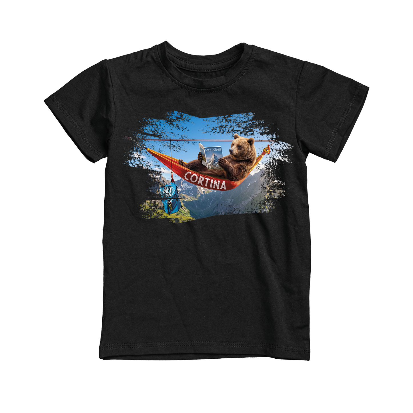 T-shirt bambino BEAR-123-JM NERO