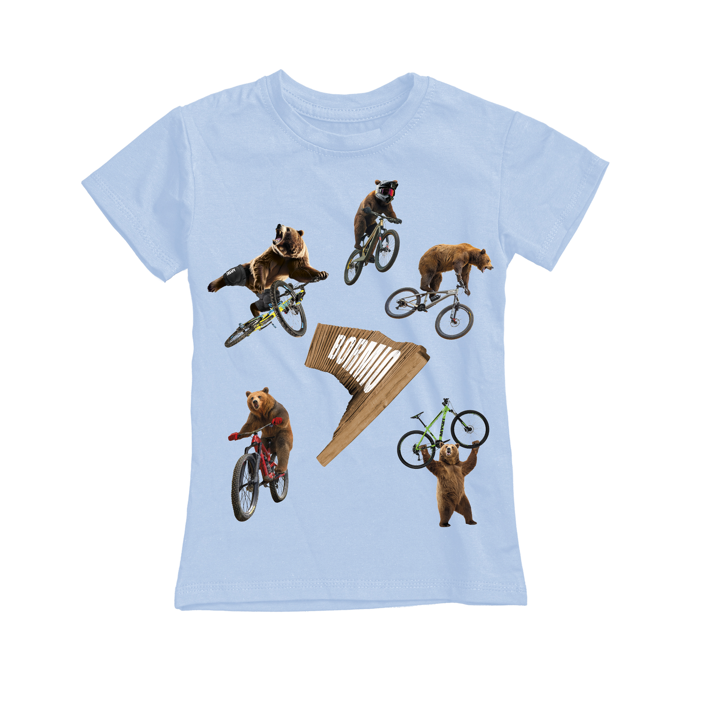 T-shirt bambino BEAR-125-JM AZZURRO