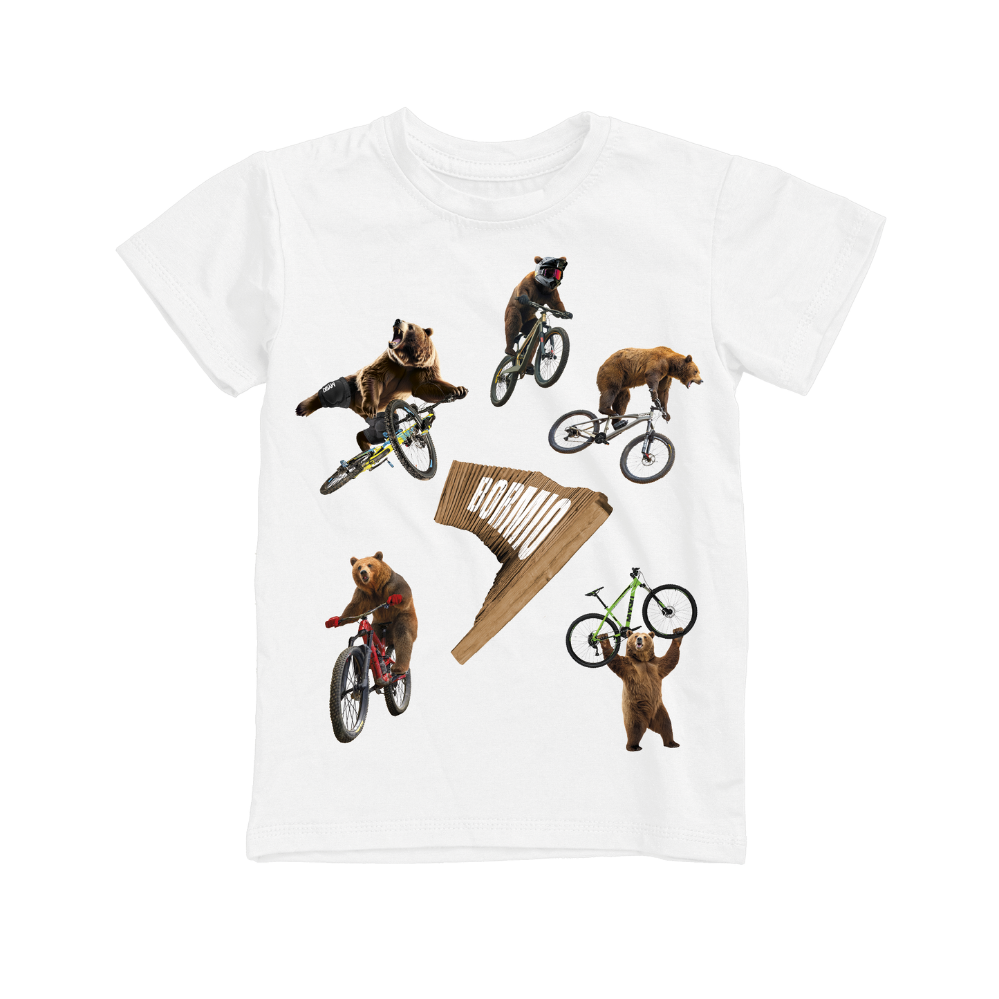 T-shirt bambino BEAR-125-JM BIANCO