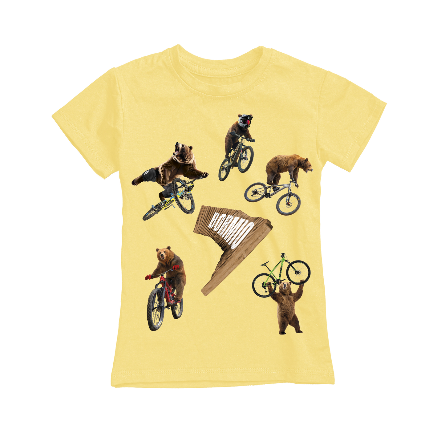 T-shirt bambino BEAR-125-JM GIALLO