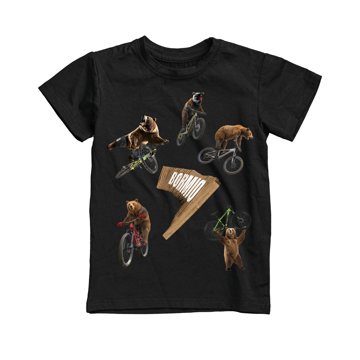 T-shirt bambino BEAR-125-JM NERO