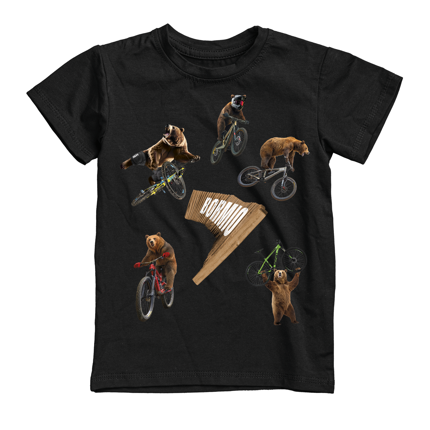 T-shirt uomo BEAR-125-M-NERO