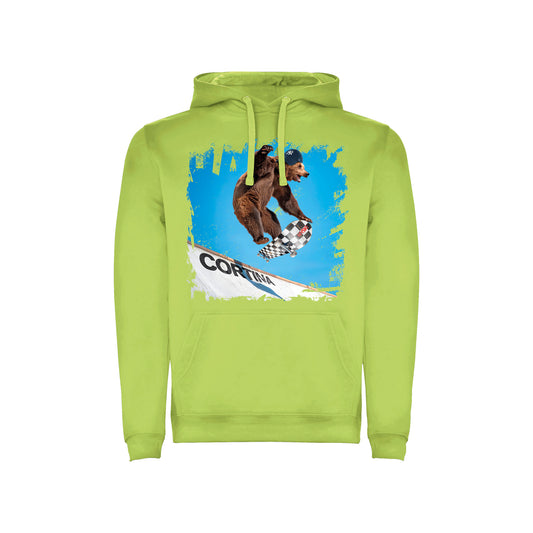 FELPA JUNIOR BEAR-300-JM-FE PISTACCHIO