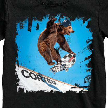 T-SHIRT JUNIOR BEAR-300-JM NERO