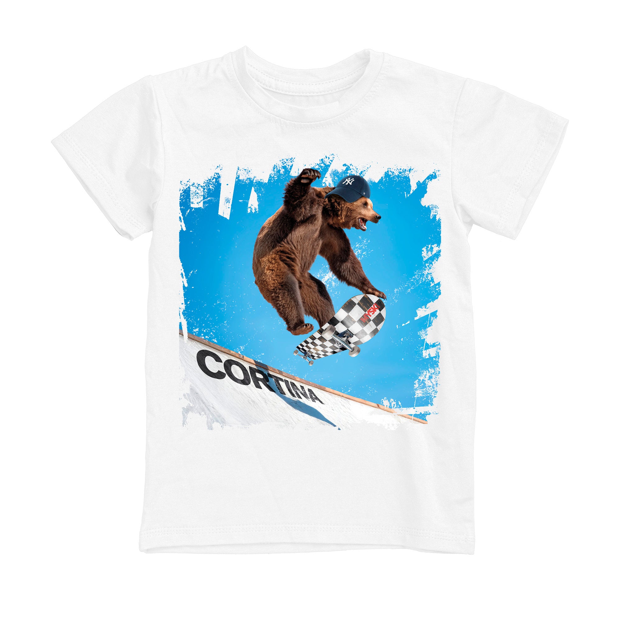 T-SHIRT UOMO BEAR-300-M BIANCO