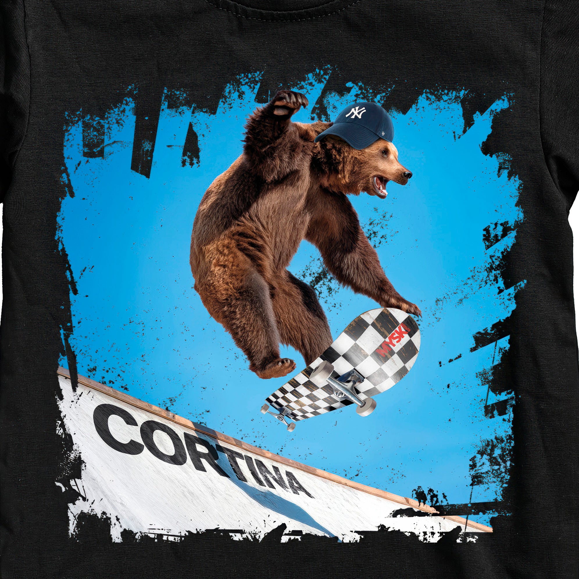 T-SHIRT UOMO BEAR-300-M NERO