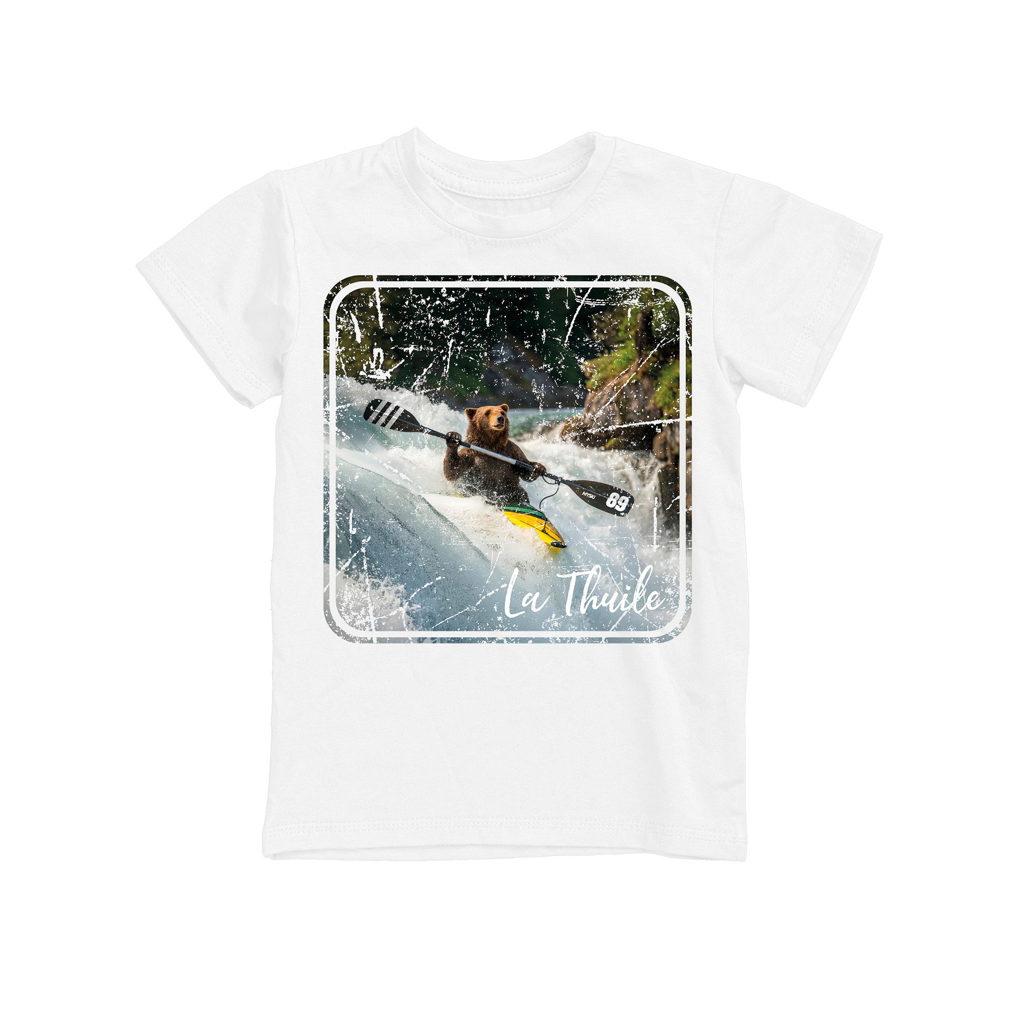 T-SHIRT JUNIOR BEAR-301-JM BIANCO