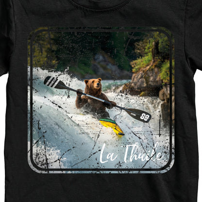 T-SHIRT JUNIOR BEAR-301-JM NERO