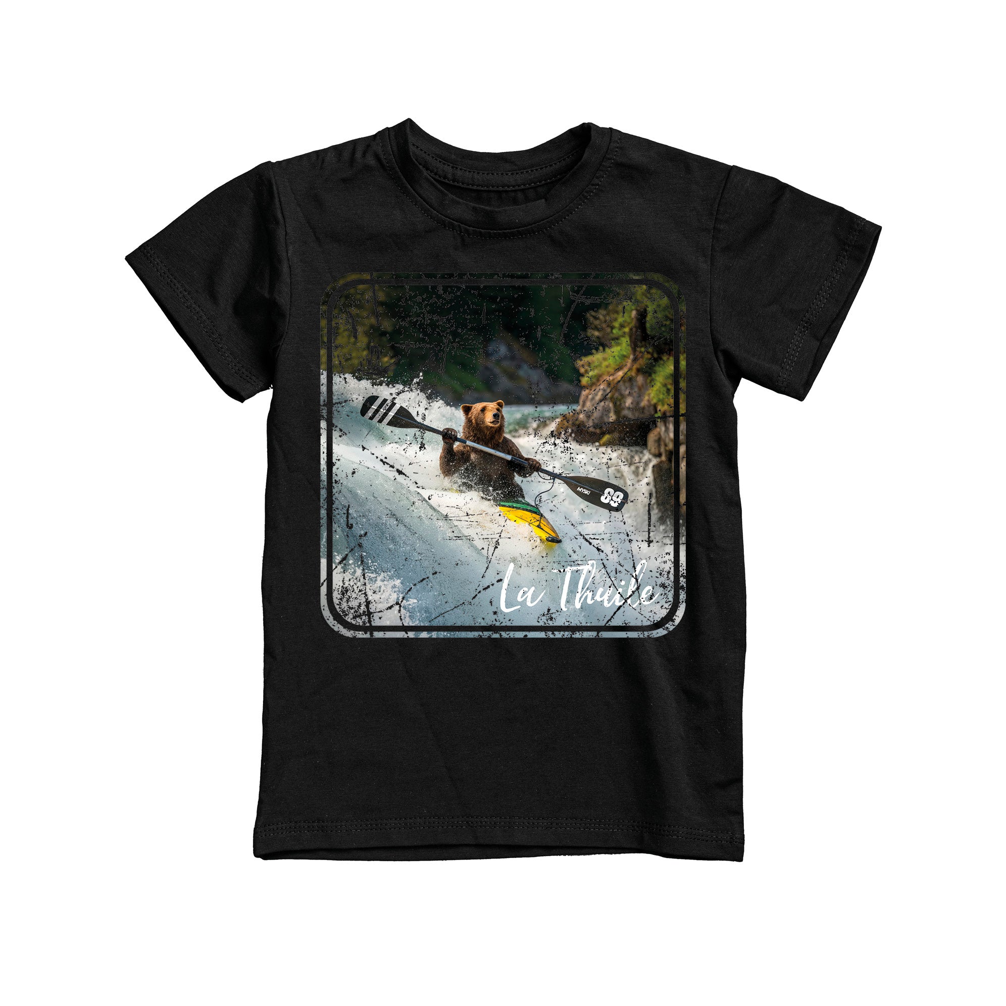 T-SHIRT JUNIOR BEAR-301-JM NERO