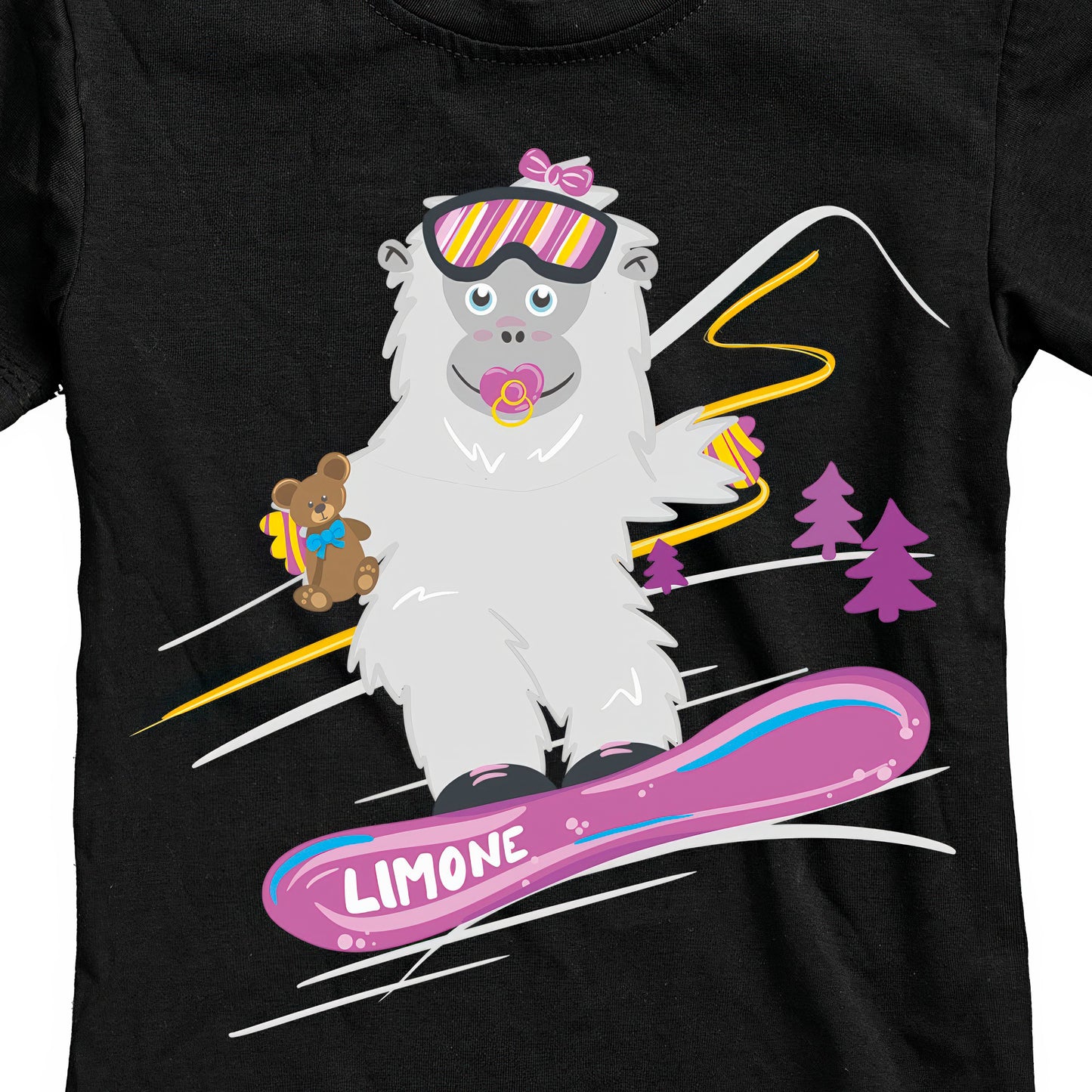 T-SHIRT JUNIOR BYET2-001-JF NERO