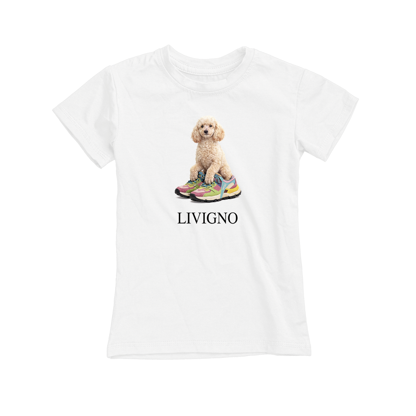 T-shirt bambina DOG-100-JF BIANCO