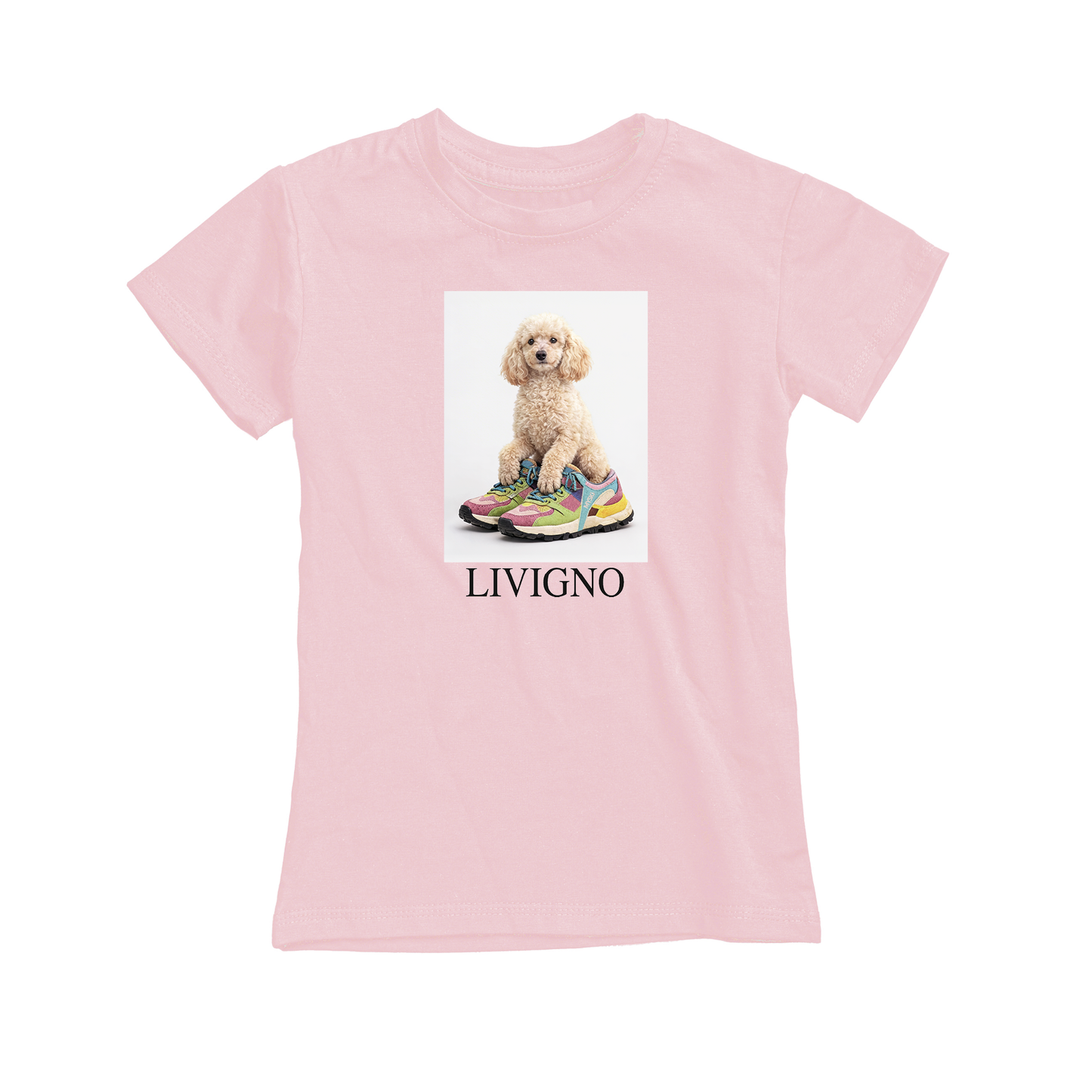 T-shirt bambina DOG-100-JF ROSA