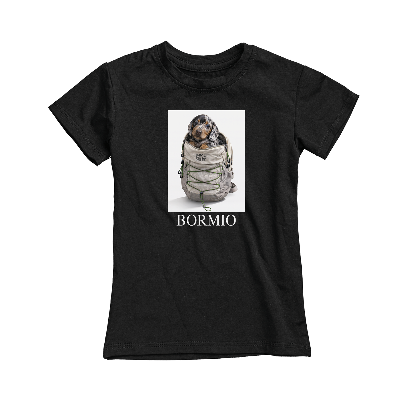 T-shirt bambina DOG-101-JF NERO
