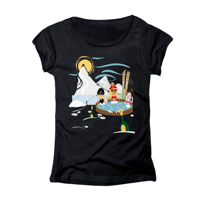 T-SHIRT DONNA GGIRL-001-W NERO