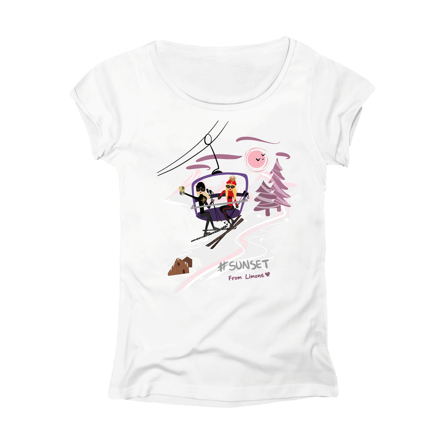 T-SHIRT DONNA GGIRL-005-W BIANCO