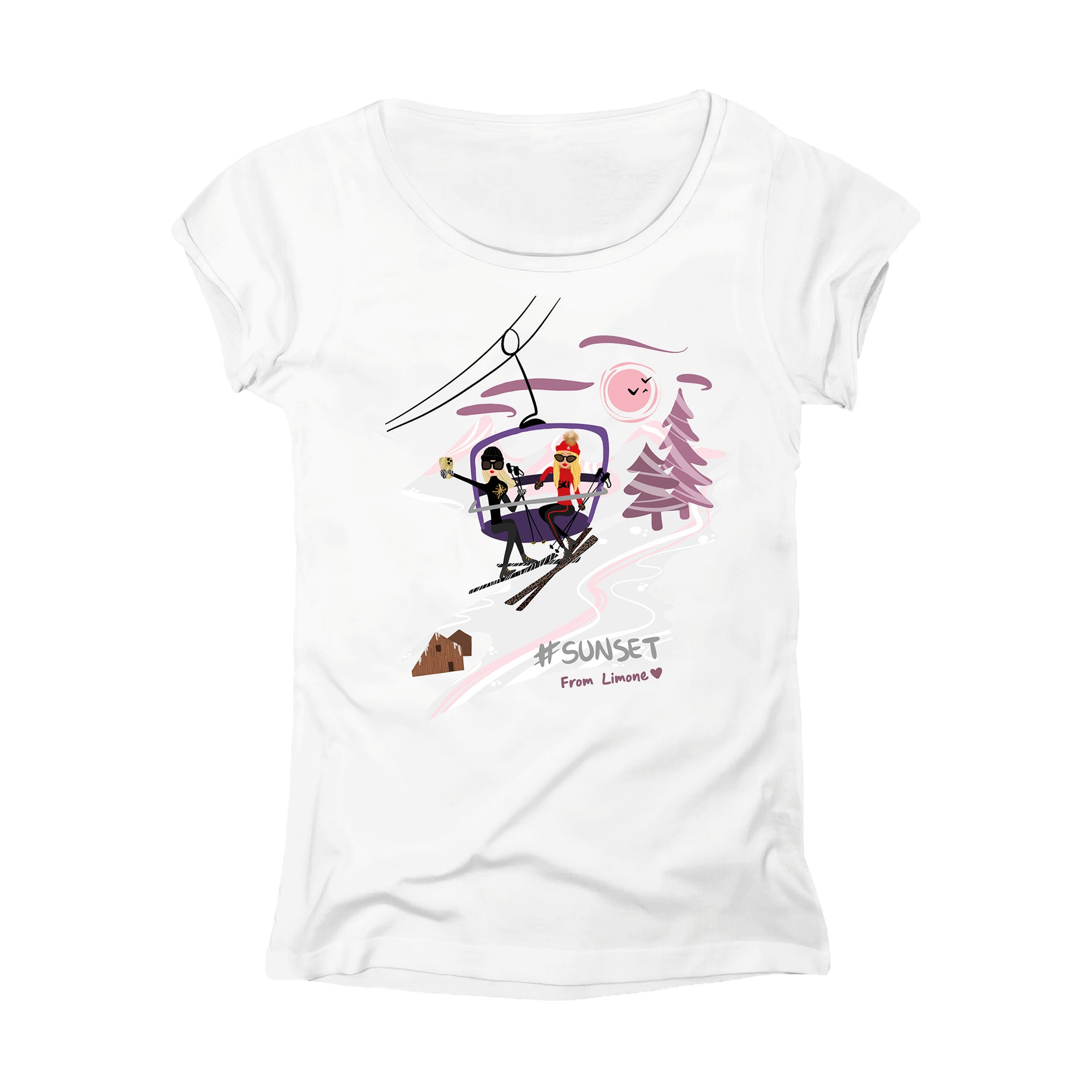 T-SHIRT DONNA GGIRL-005-W BIANCO