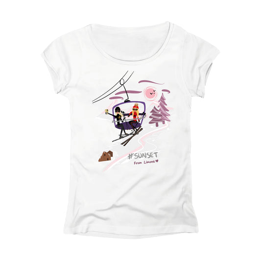 T-SHIRT DONNA GGIRL-005-W BIANCO