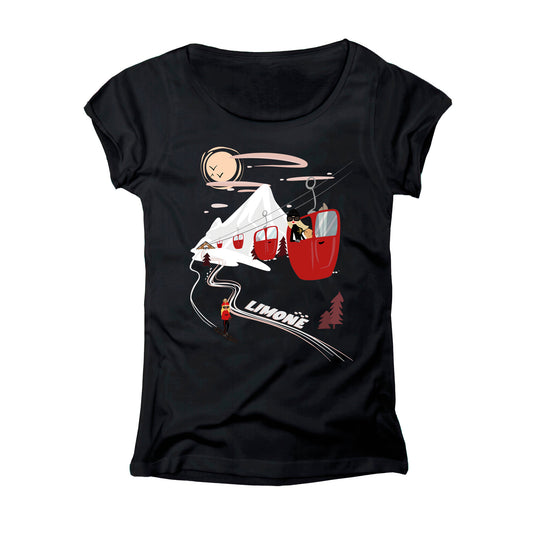 T-SHIRT DONNA GGIRL-006-W NERO