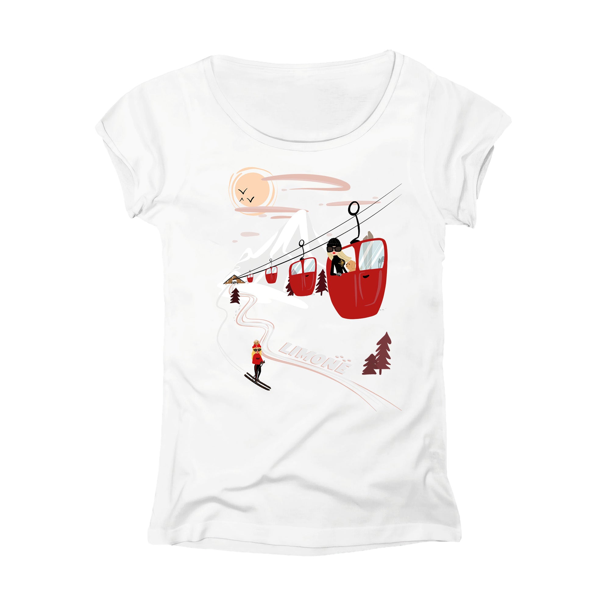 T-SHIRT DONNA GGIRL-007-W BIANCO