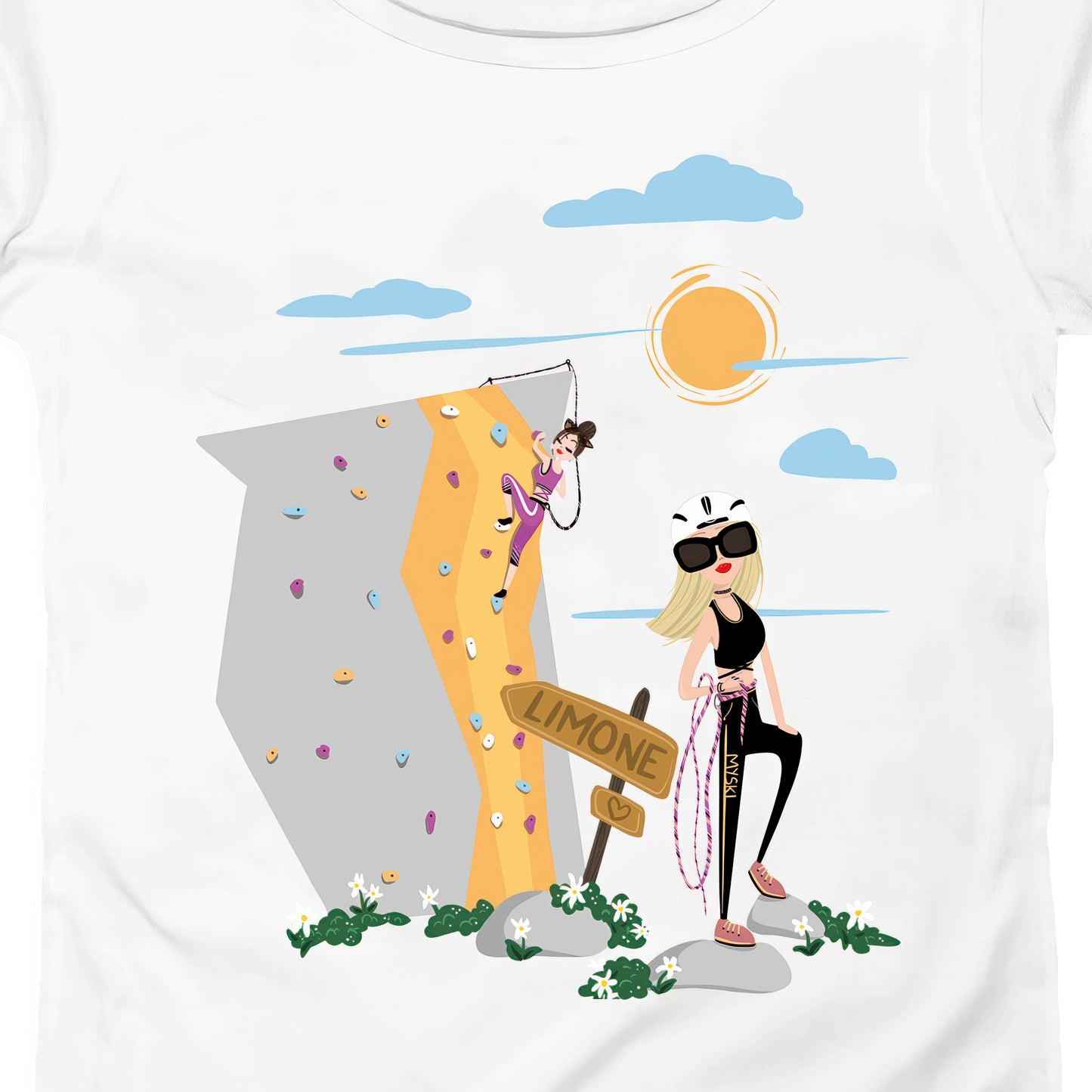 T-SHIRT DONNA GGIRL-008-W BIANCO