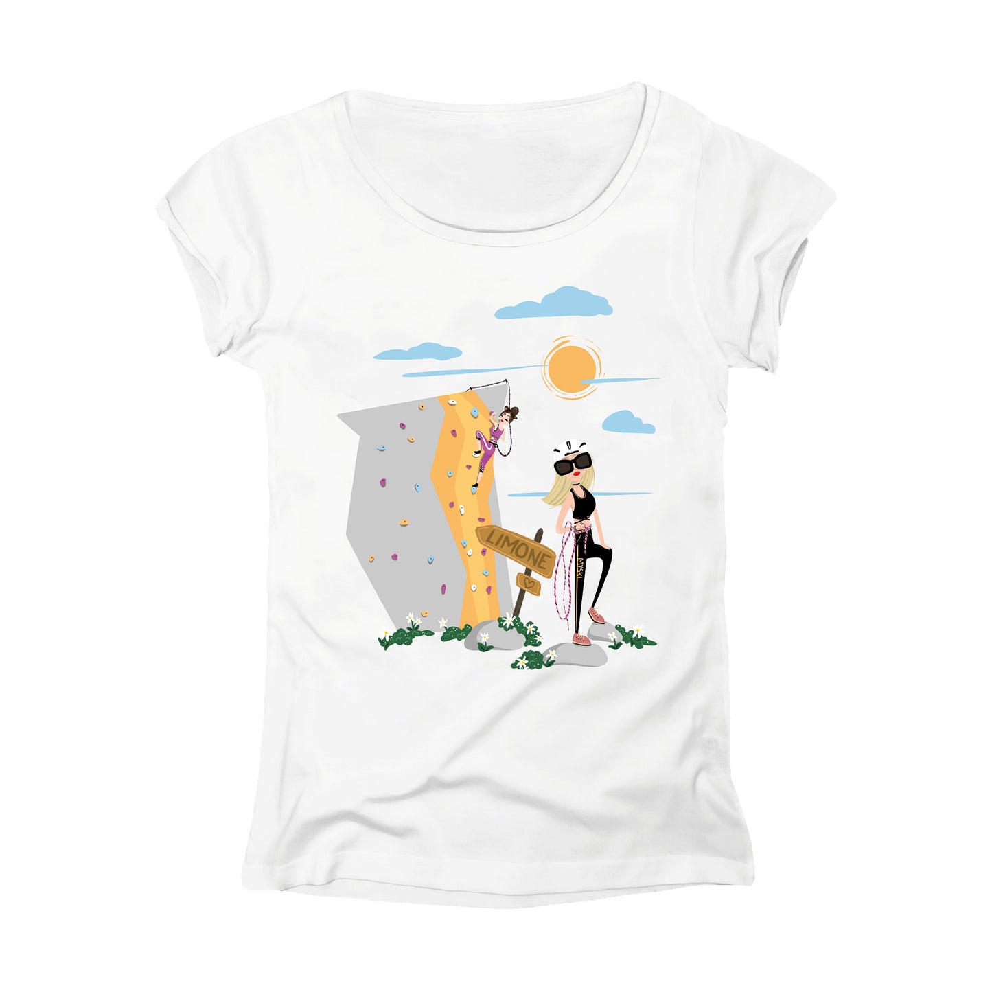 T-SHIRT DONNA GGIRL-008-W BIANCO