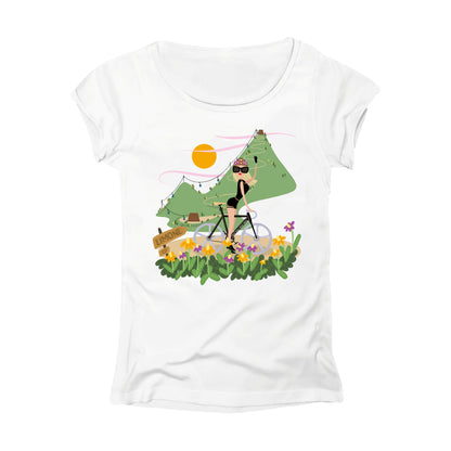 T-SHIRT DONNA GGIRL-009-W BIANCO