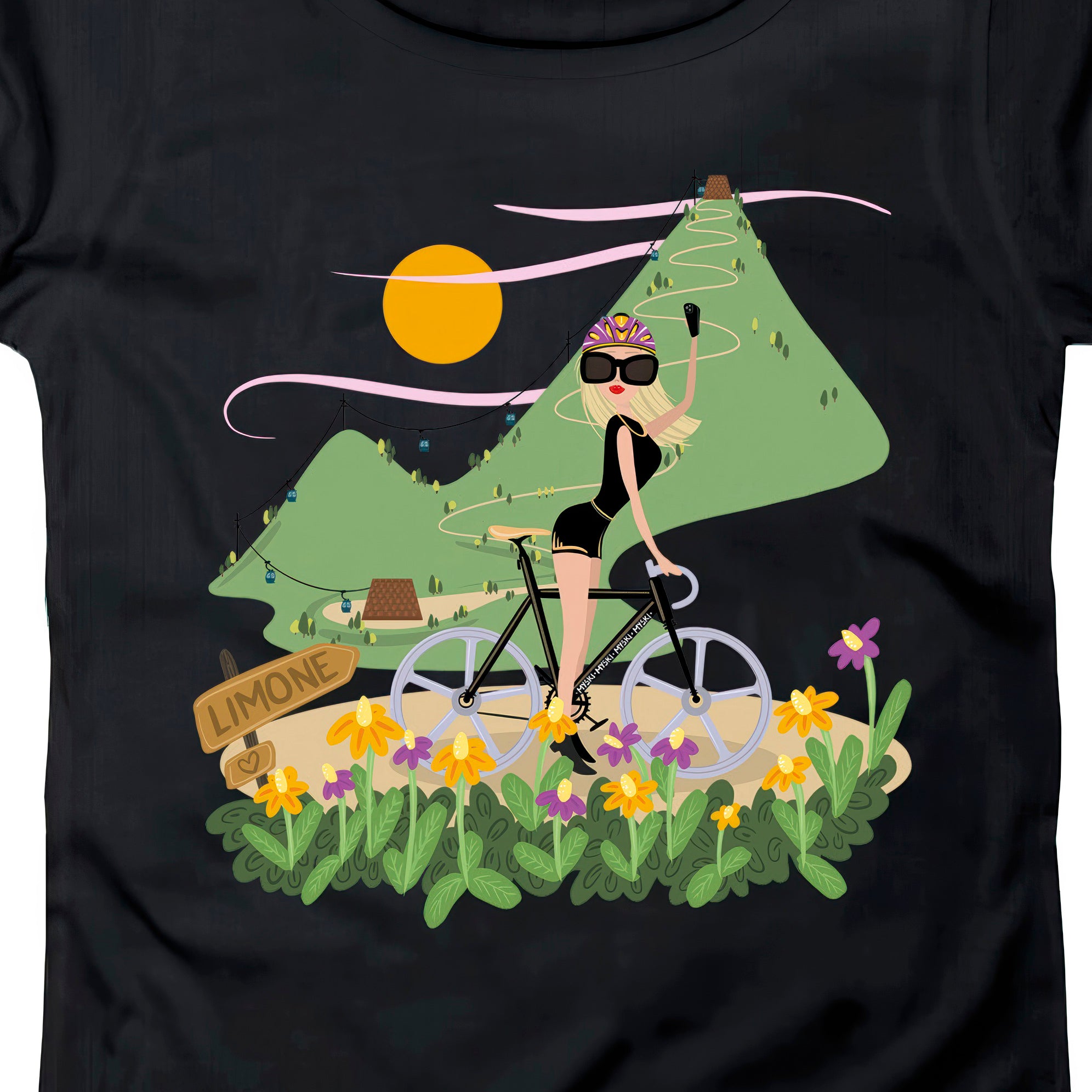 T-SHIRT DONNA GGIRL-009-W NERO