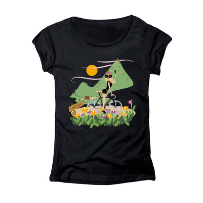 T-SHIRT DONNA GGIRL-009-W NERO