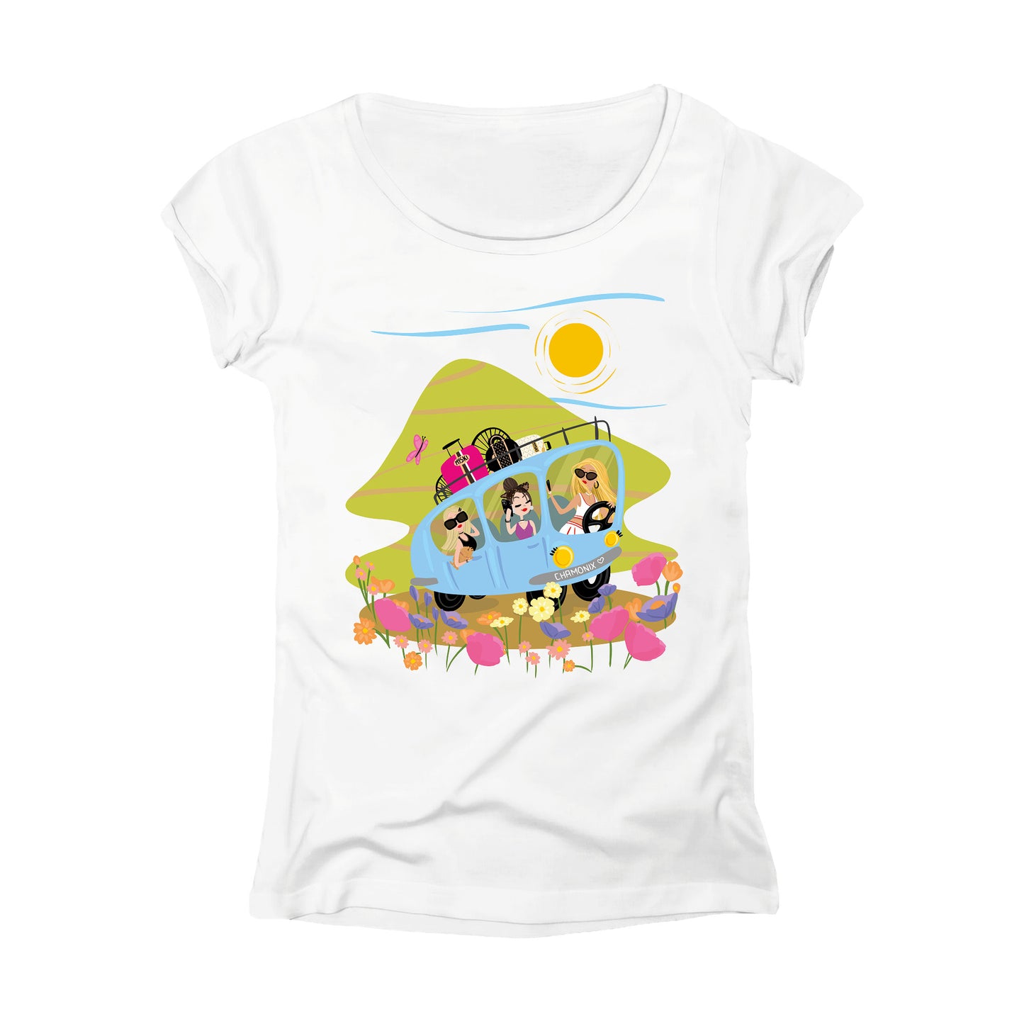 T-SHIRT DONNA GGIRL-010-W BIANCO