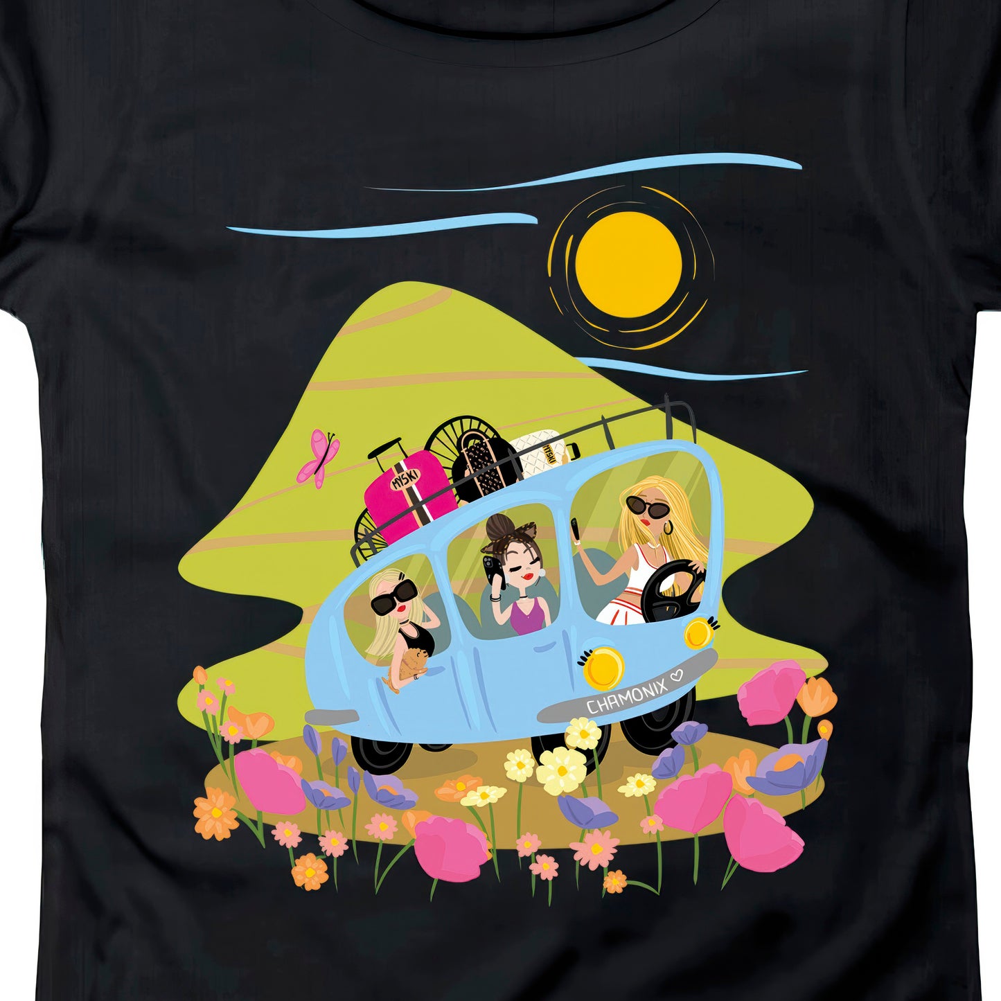 T-SHIRT DONNA GGIRL-010-W NERO