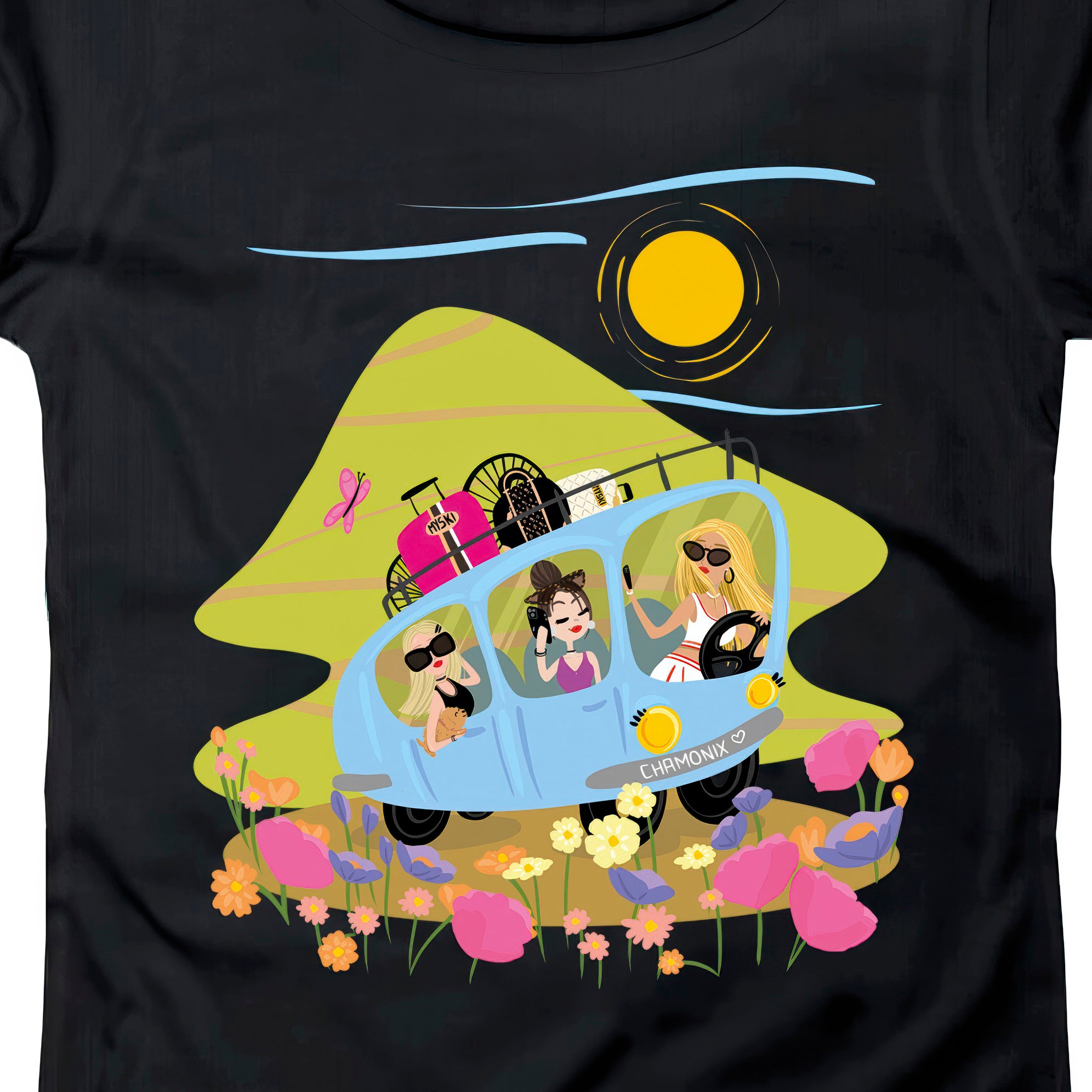 T-SHIRT DONNA GGIRL-010-W NERO