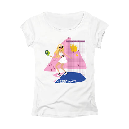 T-SHIRT DONNA GGIRL-011-W BIANCO