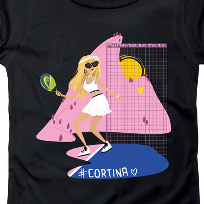 T-SHIRT DONNA GGIRL-011-W NERO