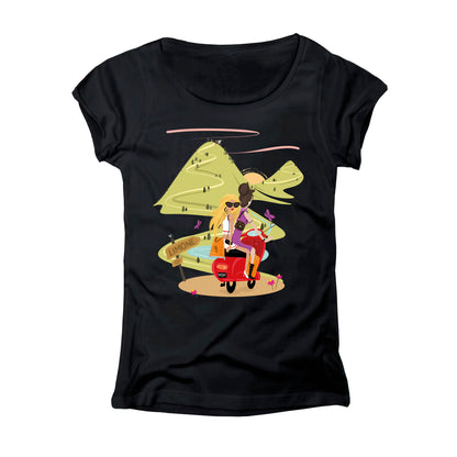 T-SHIRT DONNA GGIRL-012-W NERO